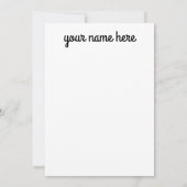 Cartes pour notes de Noël personnalisés (Dos)