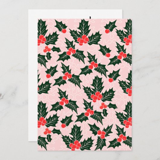 Cartes pour notes de Noël personnalisés (Devant / Derrière)