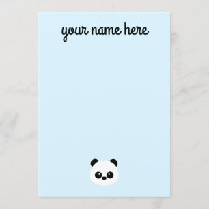 Cartes pour notes de panda personnalisés pour les