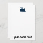 Cartes pour notes de papeterie ferroviaire pour en (Devant / Derrière)