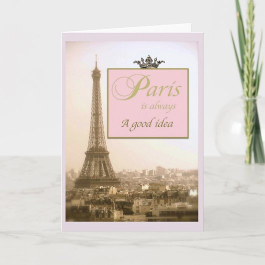 Cartes pour notes de Paris avec Tour Eiffel et la (Devant)