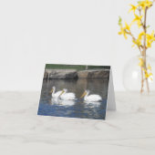 Cartes pour notes de pélicans (Fleur jaune)