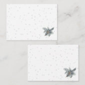 Cartes pour notes de Pinecone d'hiver (Devant / Derrière)