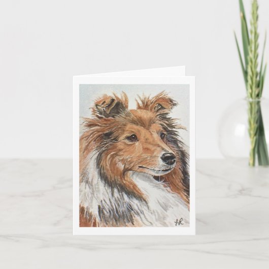 Cartes pour notes de Sheltie (Devant)