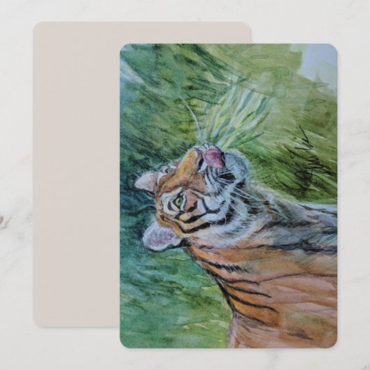 Cartes pour notes de tigre (Devant / Derrière)