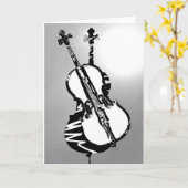 Cartes pour notes de violoncelle (Fleur jaune)