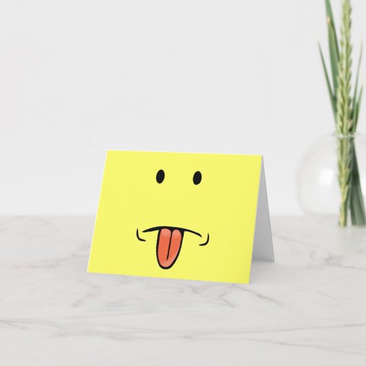Cartes pour notes de visage amusants (Devant)