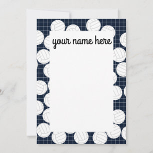 Cartes pour notes de volley-ball personnalisés