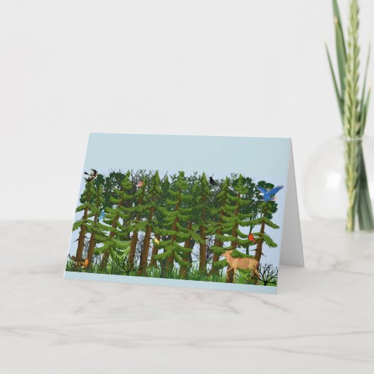 cartes pour notes "Dense Forest" (Devant)