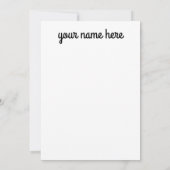 Cartes pour notes d'enseignants personnalisés (Dos)