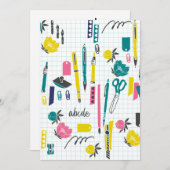 Cartes pour notes d'enseignants personnalisés (Devant / Derrière)