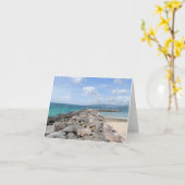 Cartes pour notes des Caraïbes de jetées (Fleur jaune)