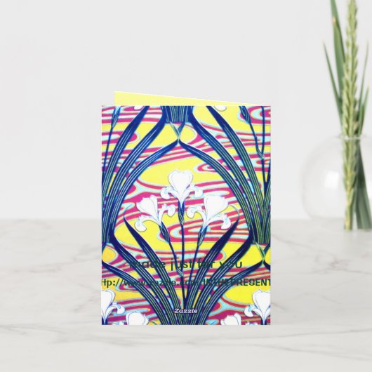 Cartes pour notes d'héritage d'art déco (Dos)