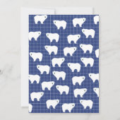 Cartes pour notes d'ours polaires personnalisés (Dos)