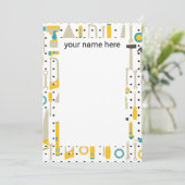 Cartes pour notes d'outils de construction personn (Debout devant)