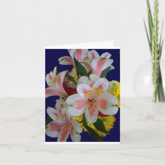 Cartes pour notes du bouquet de printemps (Devant)