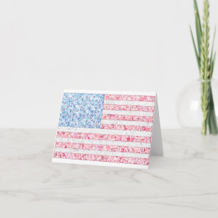 Cartes pour notes du drapeau américain