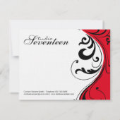 Cartes pour notes élégants du salon de coiffure (Dos)