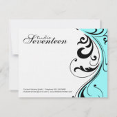 Cartes pour notes élégants du salon de coiffure (Dos)