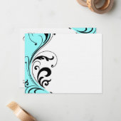 Cartes pour notes élégants du salon de coiffure (Devant/Arrière en situation)