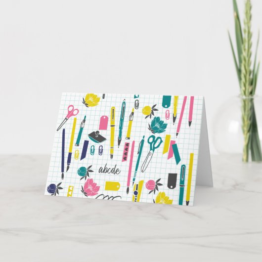 Cartes pour notes enseignants personnalisés (Devant)