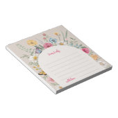 Cartes pour notes fleurs sauvages | Bloc-notes (Incliné)