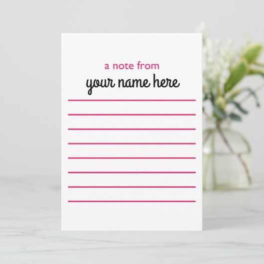 Cartes pour notes Linked pour filles (Debout devant)