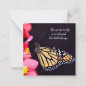 Cartes pour notes Monarch Butterfly (Devant)