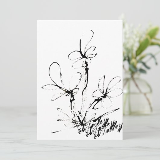 Cartes pour notes noirs et blancs (Debout devant)