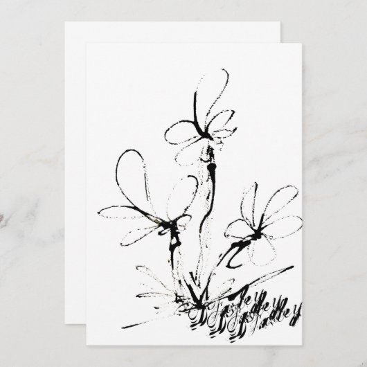 Cartes pour notes noirs et blancs (Devant / Derrière)