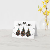 Cartes pour notes noirs géniaux de Catin (Fleur jaune)