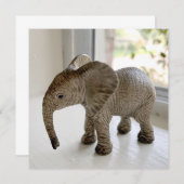 Cartes pour notes orphelins de bébés éléphants (Devant / Derrière)