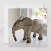 Cartes pour notes orphelins de bébés éléphants (Devant)