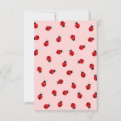 Cartes pour notes personnalisés de Ladybug (Dos)