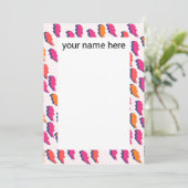 Cartes pour notes personnalisés de l'éclair (Debout devant)