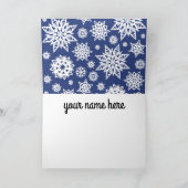 Cartes pour notes personnalisés des flocons de nei (Intérieur)