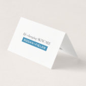 Cartes pour notes pliés élégants (Devant)