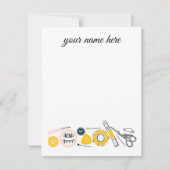 Cartes pour notes Seamstress personnalisés (Devant)