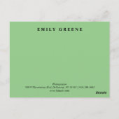 Cartes pour notes succulents (Dos)