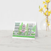Cartes pour notes verts du printemps du Sud (Fleur jaune)