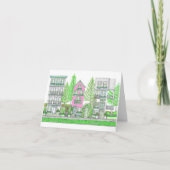 Cartes pour notes verts du printemps du Sud (Devant)