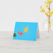 Cartes pour notes vides de graphiques du karaté (Fleur jaune)