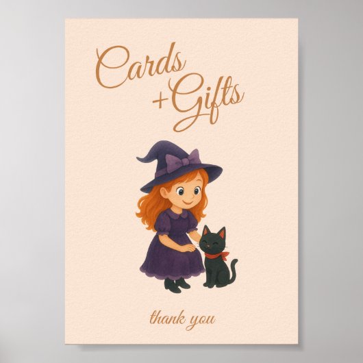 Cartes pour sorcières et chats Cadeaux Tableau Pos (Devant)