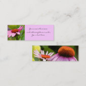 Cartes pourpres de profil de Coneflower (Devant / Derrière)