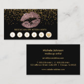 Cartes poussiéreuses de fidélité de lèvres de (Devant / Derrière)