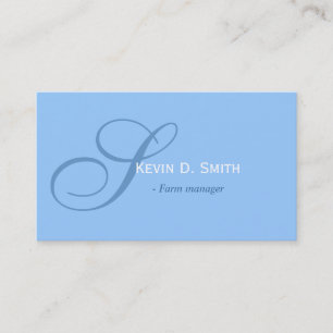 Cartes professionnelles bleues simples et élégante