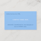 Cartes professionnelles bleues simples, simples et (Dos)