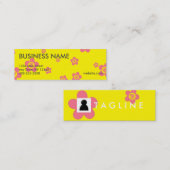 Cartes professionnelles de coeurs et de fleurs (Devant / Derrière)