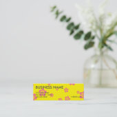 Cartes professionnelles de coeurs et de fleurs (Debout devant)