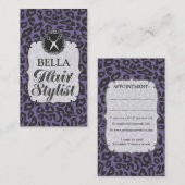 Cartes professionnelles de salon de coiffure de (Devant / Derrière)